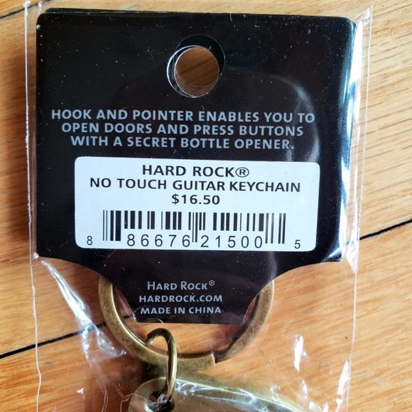 Hard Rock Guitar Keychain/Bottle Opener- NWT! - Picture 3 of 3